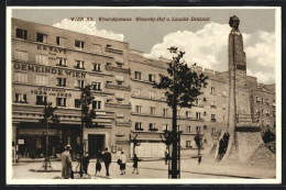 AK Wien, Winarskystrasse Mit Winarsky-Hof Und Lassalle-Denkmal  - Autres & Non Classés