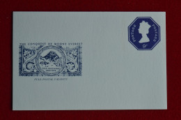 England Entier Postal Stationery 25th Anniv Conquest Everest Hillary Tenzing Himalaya Mountaineering Escalade Alpinisme - Klimmen