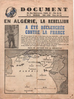 GUERRE ALGERIE PRESSE JOURNAL SEBOM DOCUMENT  1956 EN ALGERIE LA REBELLION - Documentos