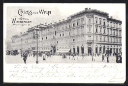 AK Wien, Neubaugürtel 34, Hotel Wimberger  - Autres & Non Classés