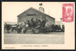 CPA Djibouti, Hôtel Des Postes Et Télégraphes, Postgebäude  - Non Classificati