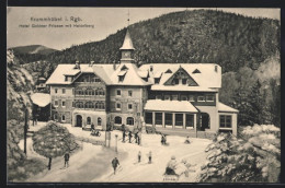 AK Krummhübel I. Rgb., Hotel Goldner Frieden Mit Heidelberg  - Schlesien