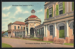 AK Spanish Town, Government Buildings  - Jamaica
