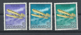 SAN MARINO  YVERT  AEREO   144/46   MNH  ** - Airmail