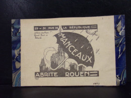 201 CHROMOS . PUBLICITE . MANCEAUX ABRITE ROUEN . 29. 31 RUE DE LA REPUBLIQUE . ANNEE 1929  PARAPLUIE - Advertising