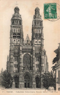 FRANCE - Tours - Cathédrale Saint Gatien - Façade Ouest - Carte Postale Ancienne - Tours