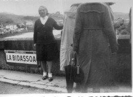 Photographie Vintage Photo Snapshot Frontière Espagne La Bidassoa - Orte