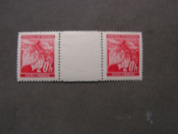 Böhmen Mähren   1939 Gutter Pair  ** MNH - Unused Stamps