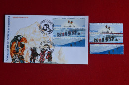 Conquest Of Everest By Filipinos 2 Fdc + Block + 3 MNH Himalaya Mountaineering Escalade Alpinisme - Bergsteigen