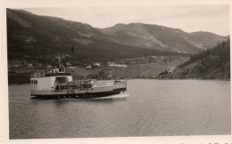 Photographie Vintage Photo Snapshot Norvège Norway Norge Ferry Boat Fjörd - Orte