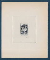 TUNISIE 1955 épreuve D'artiste N°398 15f En Bleu Foncé Les Métiérs " POTERIE " Signée Du GRAVEUR GANDON TTB - Sonstige & Ohne Zuordnung