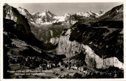 Wengen Mit Grosshorn, Breithorn, Tschingel- Und Gspaltenhorn (6662) - Wengen