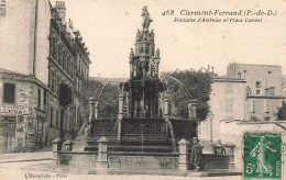 FRANCE - Clermont Ferrand - Fontaine D'Amboise Et Place Carnot - Animé - Carte Postale Ancienne - Clermont Ferrand