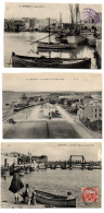 3 CPA    BIZERTE         3 VUES DIFFERENTES DU PORT - Tunisia