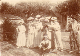 Photographie Vintage Photo Snapshot Chatelaillon Les Boucholeurs Groupe Mode - Places