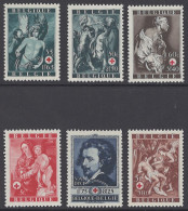 BELGIQUE - 1944 - MNH/***- LUXE - CROIX ROUGE RODE KRUIS VAN DYCK - COB 647-652  Lot 26057 - Unused Stamps