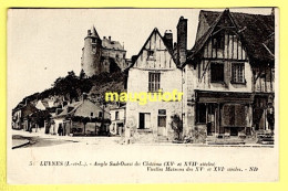 37 INDRE ET LOIRE / LUYNES / ANGLE SUD-OUEST DU CHÂTEAU (XV° Et XVII) S.) & VIEILLES MAISONS DES XV° Et XVI° Siècles. - Luynes