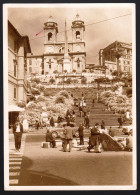 ROMA 1964 - TRINITA DEI MONTI  - ANIMATA - SEMBRA QUASI UNA SCENA DEL FILM "VACANZE ROMANE" - BELLA E NON COMUNE - Places