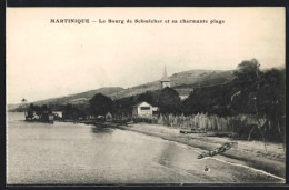 AK Martinique, Le Bourg De Schoelcher Et Sa Charmante Plage  - Sonstige & Ohne Zuordnung