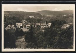 AK Schreiberhau-Weissbachtal Im Riesengebirge, Sanatorium, Kurpark U. Hochstein  - Schlesien