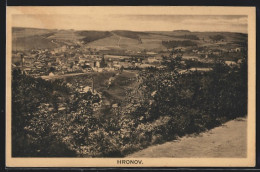 AK Hronov, Blick über Den Ort Vom Hügel Aus  - Czech Republic