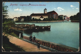 AK Breslau, Sandkirche Mit Universitäts-Bibliothek  - Schlesien