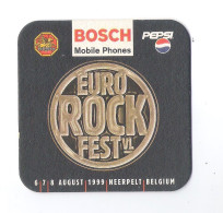 BIERVILTJE - SOUS-BOCK - BIERDECKEL - BOSCH - PRIMUS - PEPSI - EURO ROCKFEST VL - NEERPELT AUGUST 1999  (B 1514) - Beer Mats