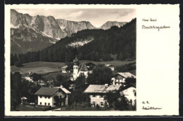 AK Au Bei Berchtesgaden, Ortspartie Mit Kirche  - Berchtesgaden