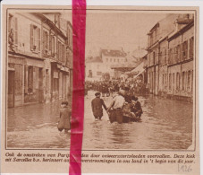 Sarcelles - Inondations - Orig. Knipsel Coupure Tijdschrift Magazine - 1926 - Unclassified