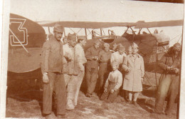 Photographie Vintage Photo Snapshot Avion Aviation Plane Hélice Aviateur - Krieg, Militär