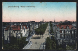 AK Braunschweig, Kaiser Wilhelmstrasse Mit Passanten  - Braunschweig