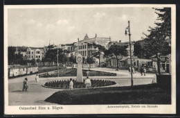 AK Binz A. Rügen, Ostseebad, Hotels Am Strande Und Autowendeplatz  - Rügen