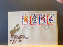 105/708  FDC  LIECHTENSTEIN 1976 - Estate 1976: Montreal