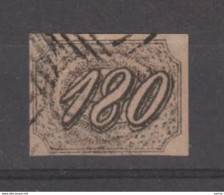 BRASILE:  1844/46  CIFRA  -  180 R. NERO  US. -  FAKE  COPY  -  YV/TELL. (8) - Used Stamps