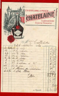 33  BORDEAUX  -  CHATELAINE  LA PLUS ANCIENNE LIQUEUR FRANCAISE   -  FACTURE  1924 - Food