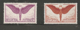 Schweiz , 1924;   Zum: F11 MH ,F12 MNH       (ch072) - Nuovi