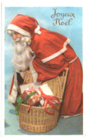 Fêtes : Noël : Joyeux Noël : Mignonette : Père Noël - Hotte- Cadeaux : Santa Claus : Photochrom N° 1517 - Santa Claus