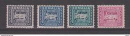 SOMALIA  A.F.I.S.:  1950  SEGNATASSE  -  4  BASSI  VAL. N. -  SASS.  1/4 - Somalië (AFIS)