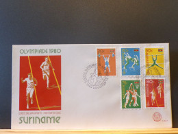 105/711  FDC  SURINAME  1980 - Gewichtheben