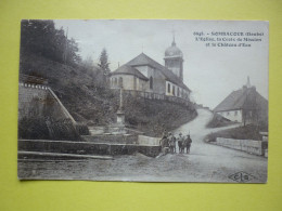 25.  SOMBACOUR L'EGLISE LA CROIX DE MISSION ET LE CHATEAU D'EAU - Andere & Zonder Classificatie