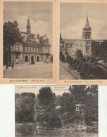 NEUILLY Sur SEINE - Lot De 3 CP : Bords De Seine - Le Temple De L'Amour - Eglise St Pierre - Hôtel De Ville - Neuilly Sur Seine
