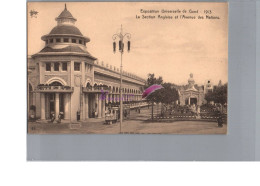 CPA  - BELGIQUE - GENT - Exposition Universelle De Gand 1913 La Section Anglaise Et L'Avenue Des Nations Animé - Gent