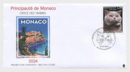 MONACO 2024 EVENTS Fauna. Animals. International Cat Show - Fine Stamp FDC - Unused Stamps