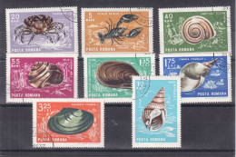 Roumanie - Yvert 2240 / 7 Obliteres - Coquillages - Crabes - Homards - Valeur 3,50 Euros - Used Stamps