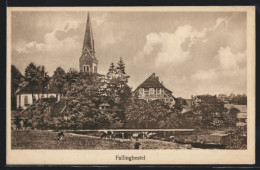 AK Fallingbostel, Ortspartie Mit Kirche  - Fallingbostel