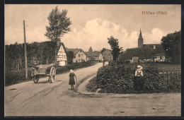 AK Höfen / Eifel, Blick In Den Ort Mit Kindern  - Other & Unclassified