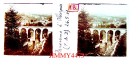 Panorama D'Olliergues ( P. De D. ) 26/8/1907 - Plaque De Verre En Stéréo - Taille 44 X 107 Mlls - Plaques De Verre
