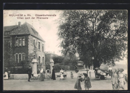 AK Mülheim A. Rh., Düsseldorferstrasse, Villen Nach Der Rheinseite  - Koeln