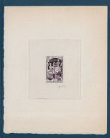 TUNISIE 1955 épreuve D'artiste N°399 18f En Violet Foncé Les Métiérs " POTERIE " Signée Du GRAVEUR GANDON TTB - Autres & Non Classés