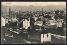 AK Stolberg /Rhld., Ortsansicht Mit Mühle Und Kirche  - Stolberg